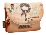 Anekke Peace & Love Flap Coin Purse Camel Anekke Peace & Love Flap Coin Purse Camel