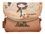Anekke Peace & Love Flap Coin Purse Camel Anekke Peace & Love Flap Coin Purse Camel
