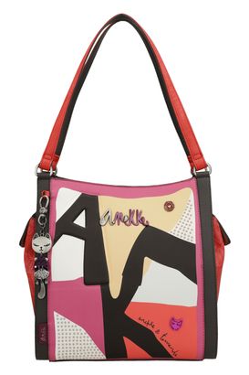 Anekke Hollywood Fashion 3 Compartment Tote Bag Multicolor