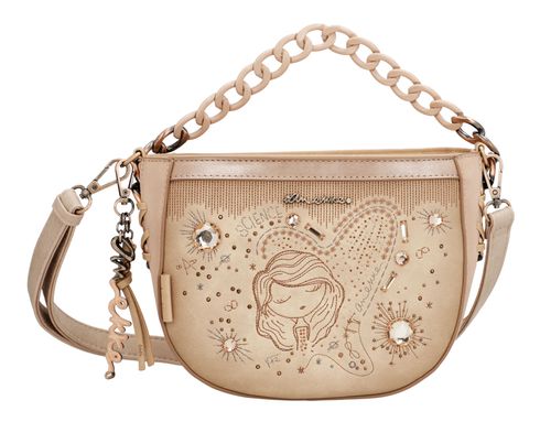 Anekke Hollywood Studio Oval Crossbody Bag Nude