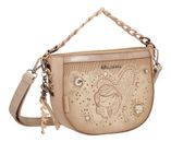 Anekke Hollywood Studio Oval Crossbody Bag Nude
