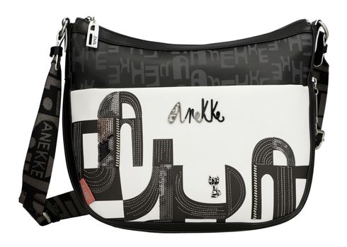 Anekke Peace & Love Nature Sixties Crossbody Bag Black & White