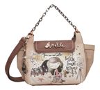 Anekke Hollywood Crossbody Bag With Metal Handle Multicolor