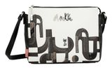 Anekke Peace & Love Nature Sixties 3 Compartment Crossbody Bag Black & White Anekke Peace & Love Nature Sixties 3 Compartment Crossbody Bag Black & White