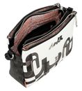 Anekke Peace & Love Nature Sixties 3 Compartment Crossbody Bag Black & White Anekke Peace & Love Nature Sixties 3 Compartment Crossbody Bag Black & White