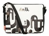 Anekke Peace & Love Nature Sixties 3 Compartment Crossbody Bag Black & White Anekke Peace & Love Nature Sixties 3 Compartment Crossbody Bag Black & White