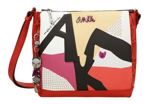 Anekke Hollywood Fashion 3 Compartment Crossbody Bag Multicolor