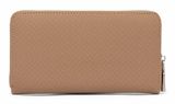 REPLAY Zip Around Wallet Dirty Pale Beige + Black
