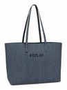 REPLAY Shopper Blue Denim + Black Denim REPLAY Shopper Blue Denim + Black Denim