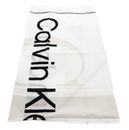 Calvin Klein Cut Out Monologo Shawl Bright White