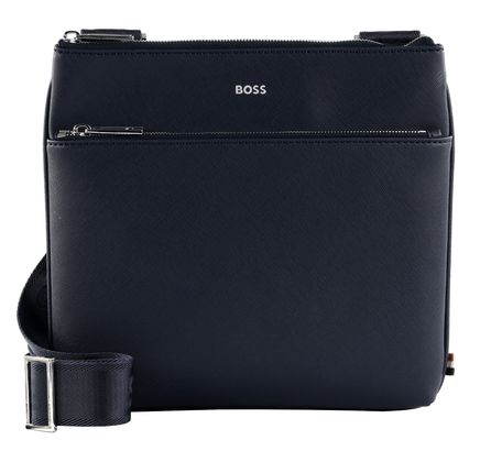 BOSS Zair Envelope with Zip Bag Dark Blue