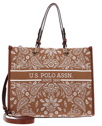 U.S. POLO ASSN. Canyon Shopping Bag L Tan