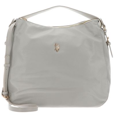 U.S. POLO ASSN. Houston Hobo Bag L Light Grey