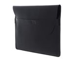 BUCKLE & SEAM Terra Leather Laptop Sleeve Crazy Horse M Black
