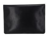 BUCKLE & SEAM Terra Leather Laptop Sleeve Crazy Horse M Black