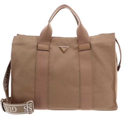 GUESS Canvas II Tote Bag M Beige