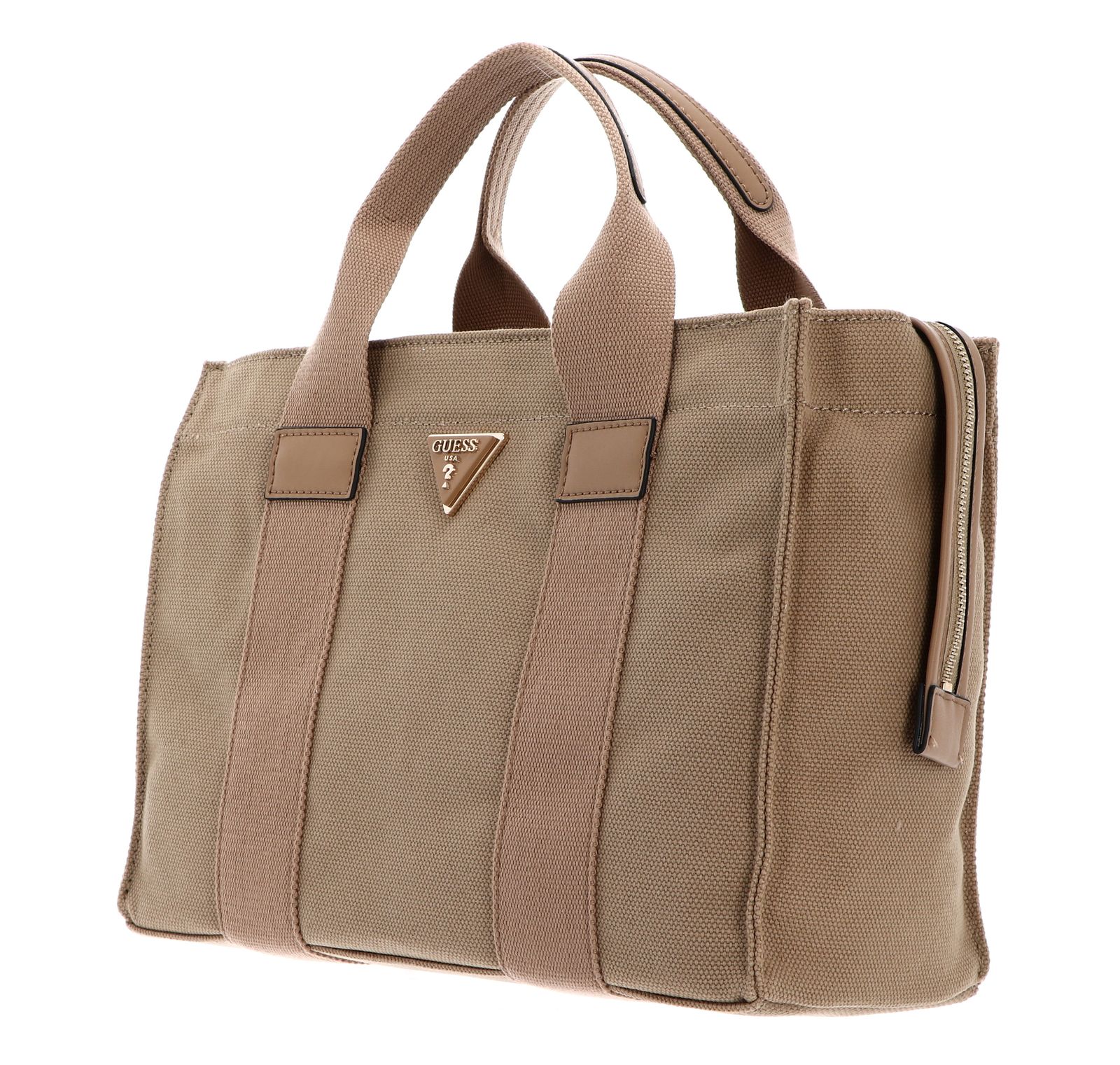 GUESS Canvas II Tote Bag S Beige GUESS Canvas II Tote Bag S Beige