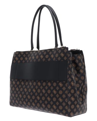 GUESS travel bag Van Sant Travel Carryall Weekender Mocha Logo 