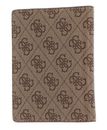 GUESS Passport Case Latte Logo