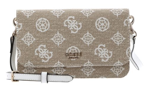 GUESS Loralee Xbody Flap Organizer White Logo