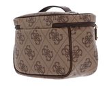 GUESS Toiletry Train Case Latte Logo / Brown