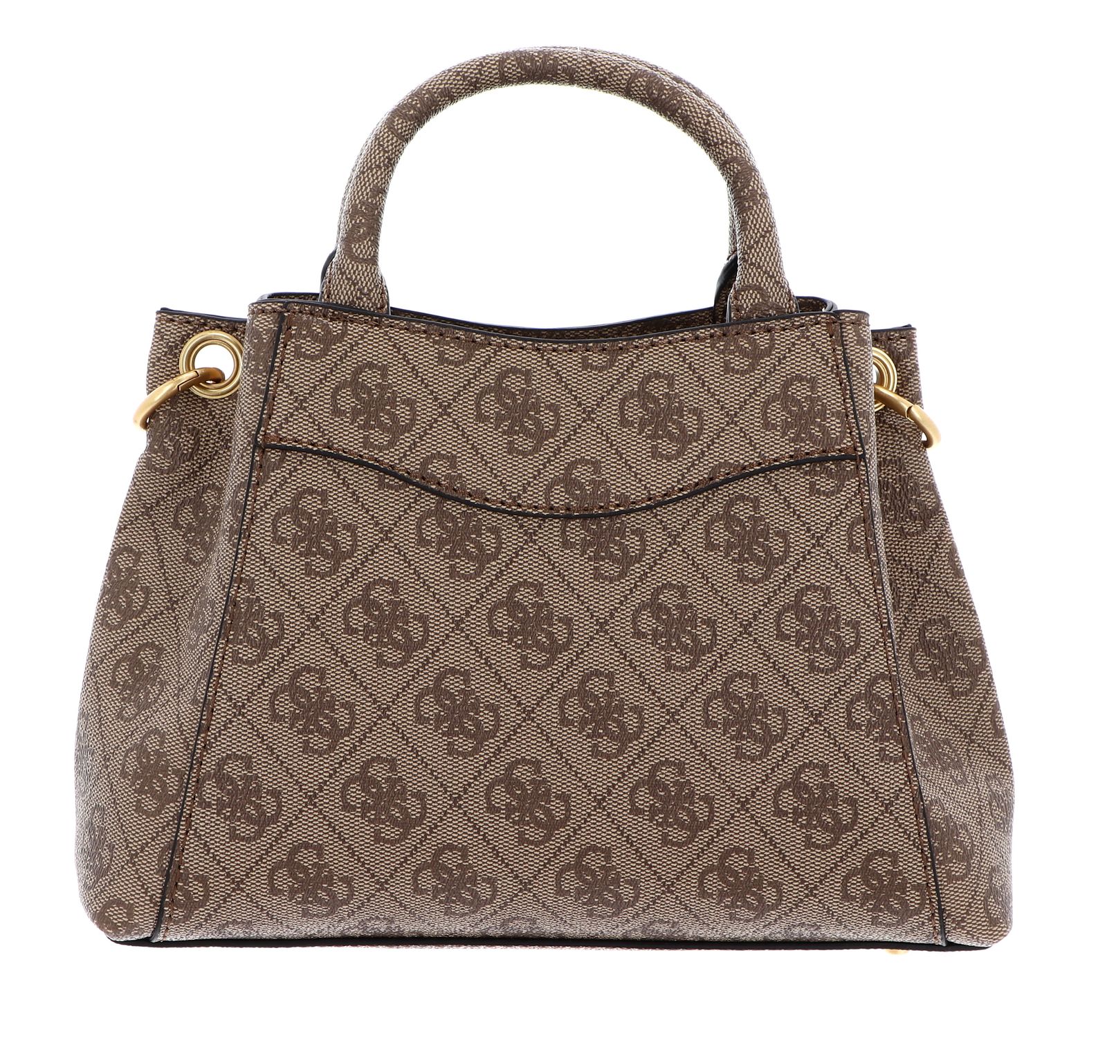 GUESS cross body bag Emera Logo Mini Satchel Latte Logo