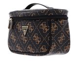 GUESS Toiletry Train Case Brown Logo