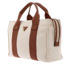 GUESS Canvas II Tote Bag S Natural / Cognac GUESS Canvas II Tote Bag S Natural / Cognac