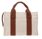 GUESS Canvas II Tote Bag S Natural / Cognac GUESS Canvas II Tote Bag S Natural / Cognac