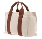 GUESS Canvas II Tote Bag S Natural / Cognac GUESS Canvas II Tote Bag S Natural / Cognac
