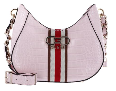 GUESS Nelka Top Zip Crossbody Pale Pink