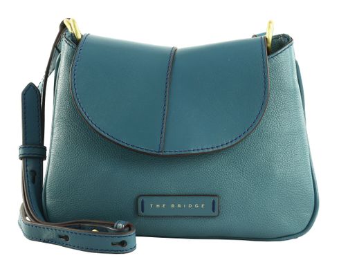 THE BRIDGE Elisabetta Crossbody Bag Sky With Gold