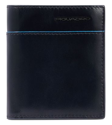 PIQUADRO Blue Square Revamp Vertical Men´s Wallet with Coin Pocket RFID Blue