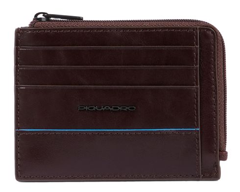 PIQUADRO Blue Square Revamp Credit Card Holder RFID Mahogany