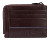 PIQUADRO Blue Square Revamp Credit Card Holder RFID Mahogany