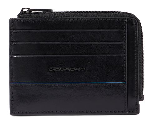 PIQUADRO Blue Square Revamp Credit Card Holder RFID Black