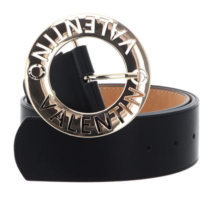 VALENTINO Hampton Pin Buckle Belt W95 Nero / Oro - kürzbar