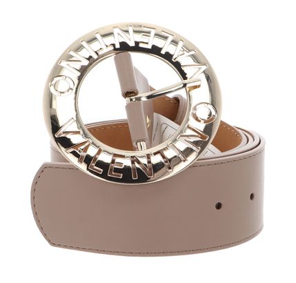 VALENTINO Hampton Pin Buckle Belt W75 Beig / Oro - shortenable