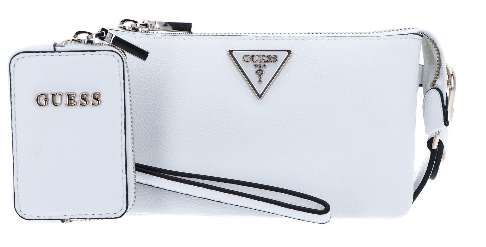 GUESS cross body bag Latona Mini Tri Compartment Top Zip White 
