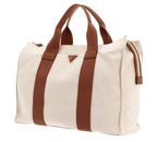 GUESS Canvas II Tote Bag M Natural / Cognac
