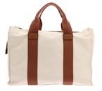 GUESS Canvas II Tote Bag M Natural / Cognac