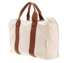 GUESS Canvas II Tote Bag M Natural / Cognac