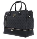 GUESS Wilder Zip Bottom Shopper Tote Bag Charcoal GUESS Wilder Zip Bottom Shopper Tote Bag Charcoal