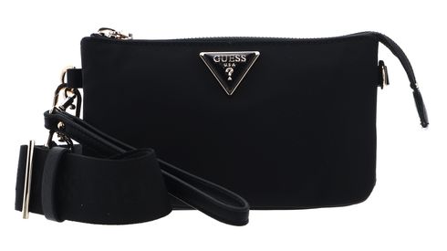 GUESS Latona Mini Tri Compartment Top Zip Black