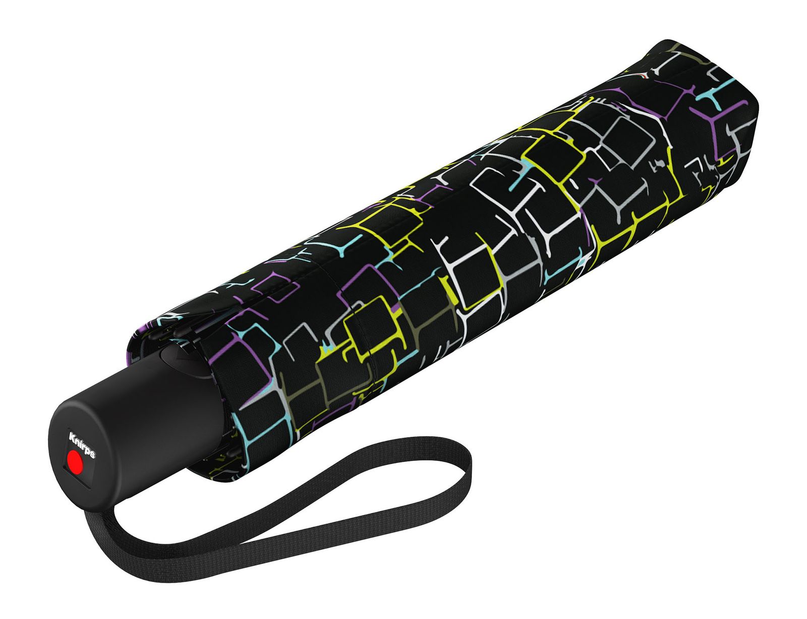 Knirps umbrella A.200 Medium Duomatic Cube Black Buy bags, purses