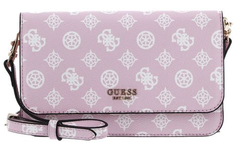 GUESS Loralee Xbody Flap Organizer Pale Pink Logo