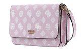 GUESS Loralee Xbody Flap Organizer Pale Pink Logo GUESS Loralee Xbody Flap Organizer Pale Pink Logo
