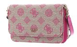 GUESS Loralee Xbody Flap Organizer Pink Logo GUESS Loralee Xbody Flap Organizer Pink Logo