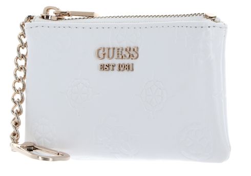 GUESS Jena Zip Pouch White Logo