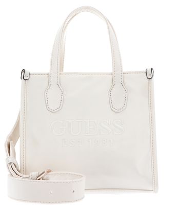 GUESS Silvana 2 Compartment Mini Tote XS Ivory